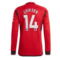 Billiga Manchester United Christian Eriksen #14 Hemma fotbollskläder 2023-24 Långärmad